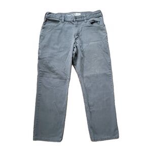 Carhartt Rugged Flex Relaxed Fit Size 34x28(FITS 33x27) Canvas Work Pant Grey